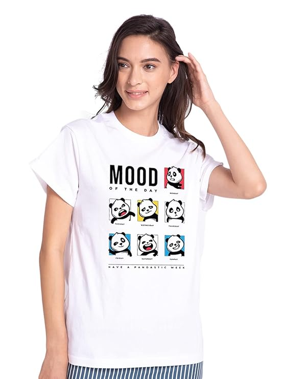 Women's Graphic Printed 100% Cotton T-Shirt
