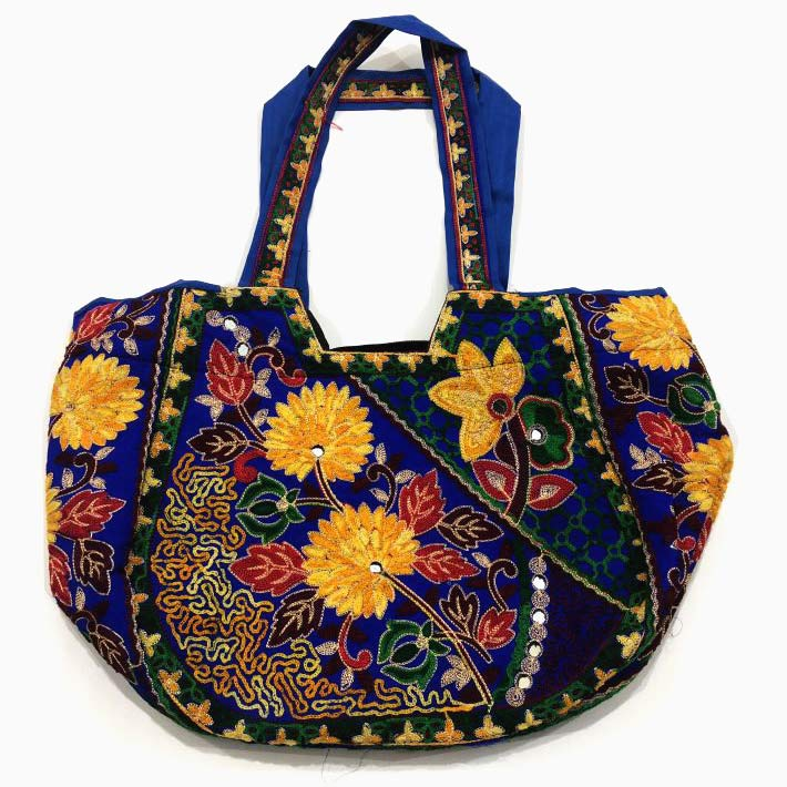 Embroidered ladies hand bag