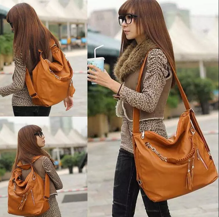 Women PU Leather CrossBody Shoulder Bag Tote Purse Satchel Messenger Handbag